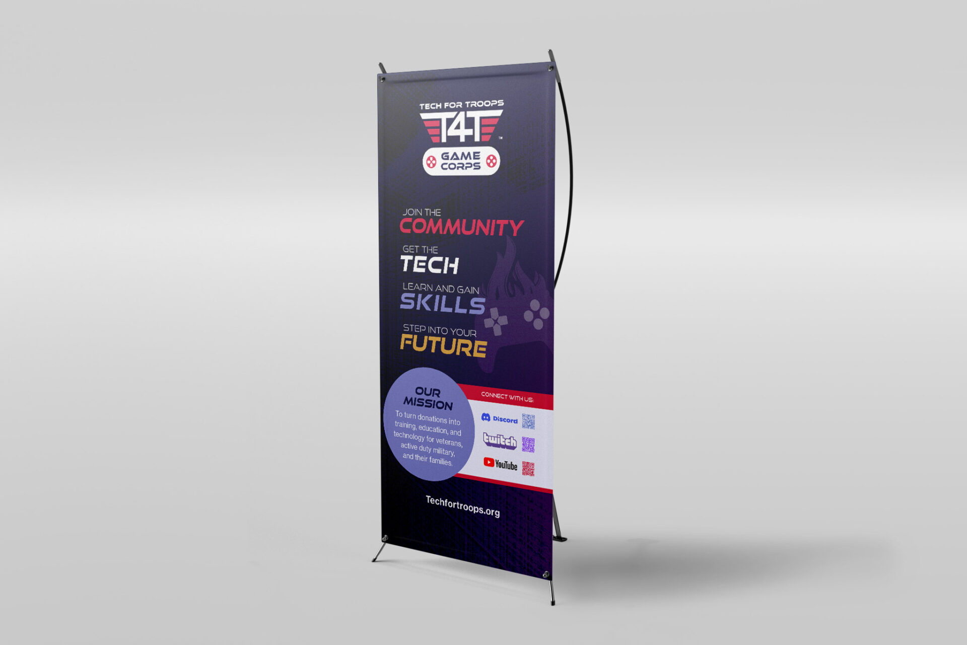 Tech For Troops T4T X-Stand_Banner_Mockup