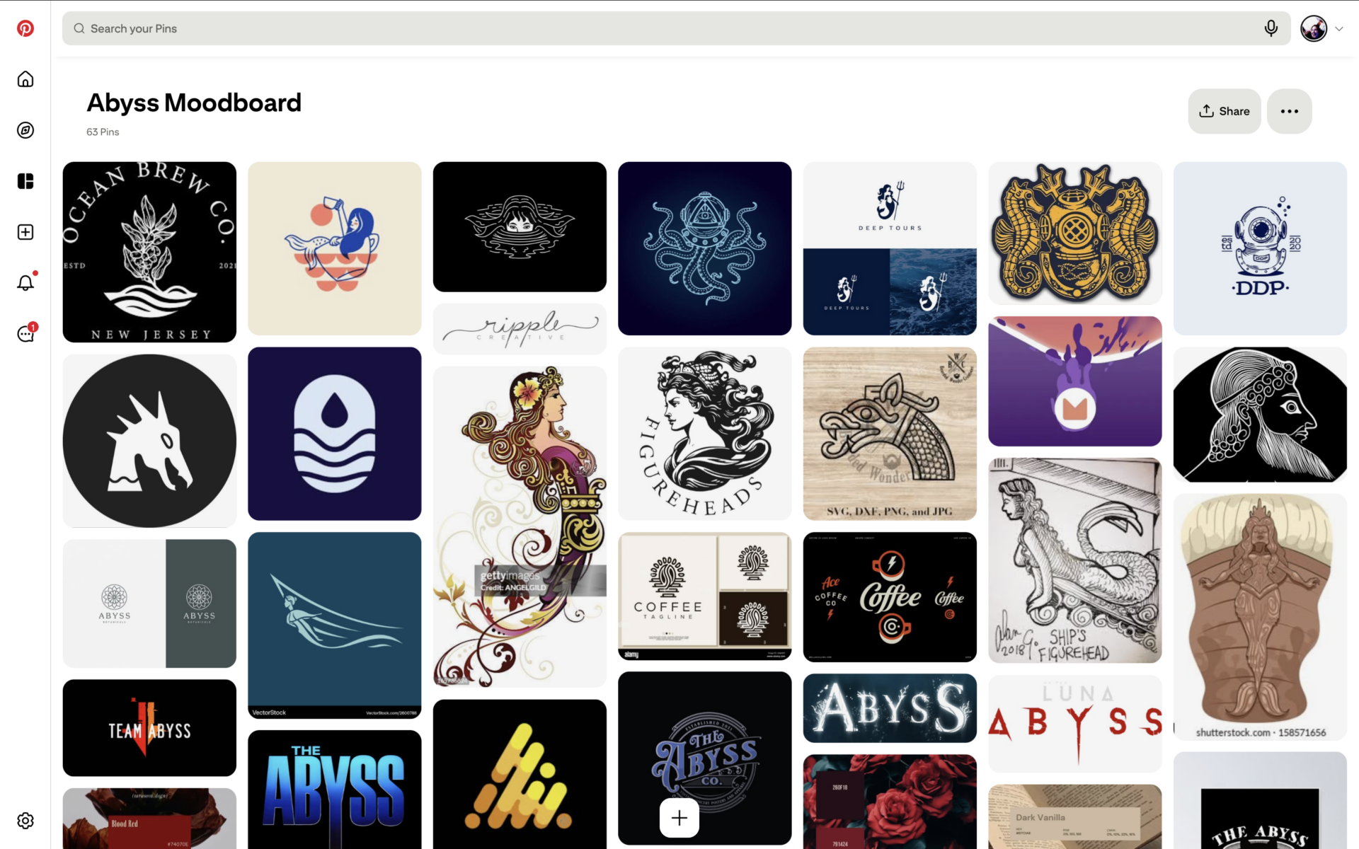 Abyss Coffee logo inspiration