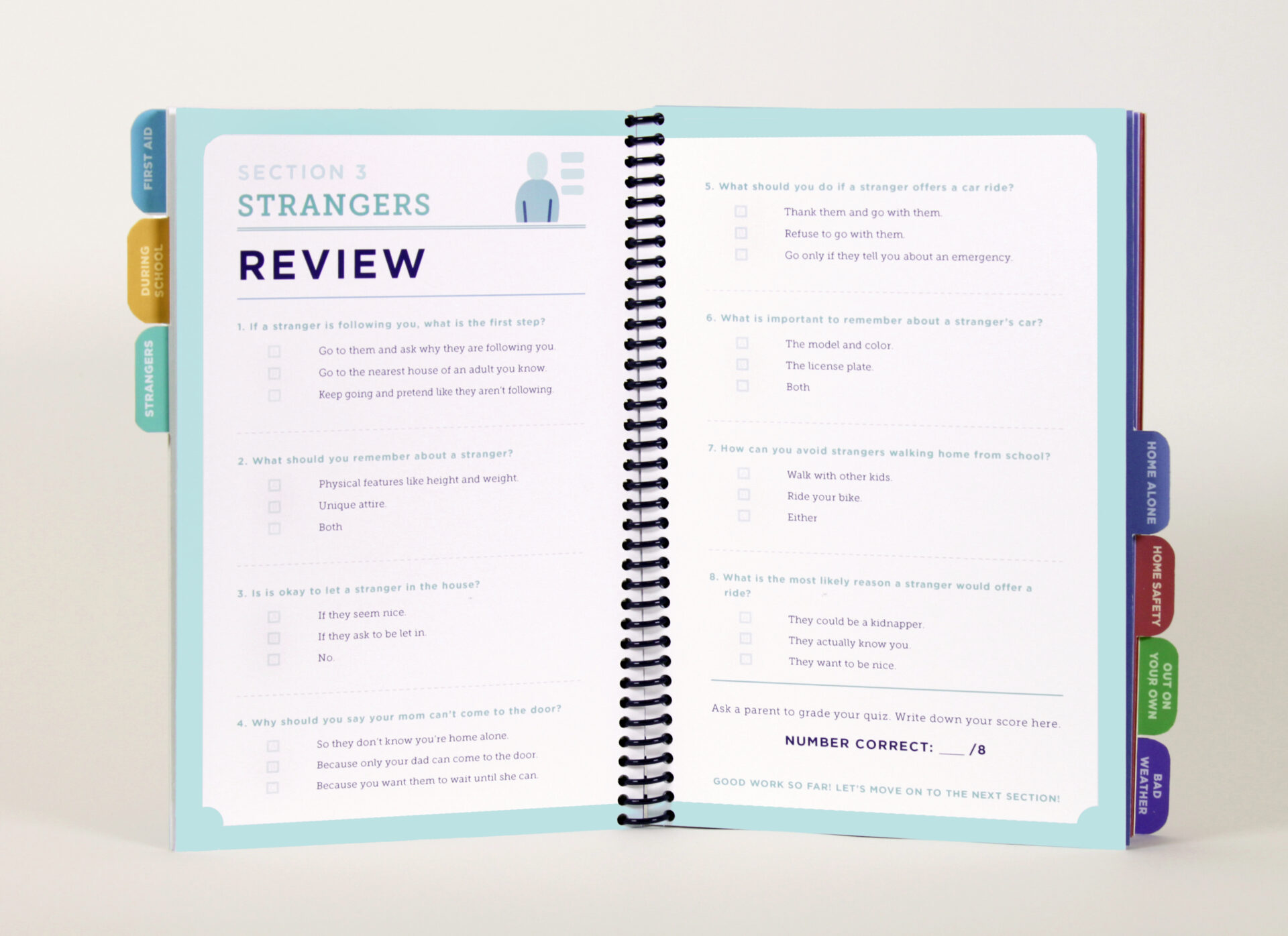 What Would You Do Children's Guidebook - Section 2: Strangers spread 4 review
