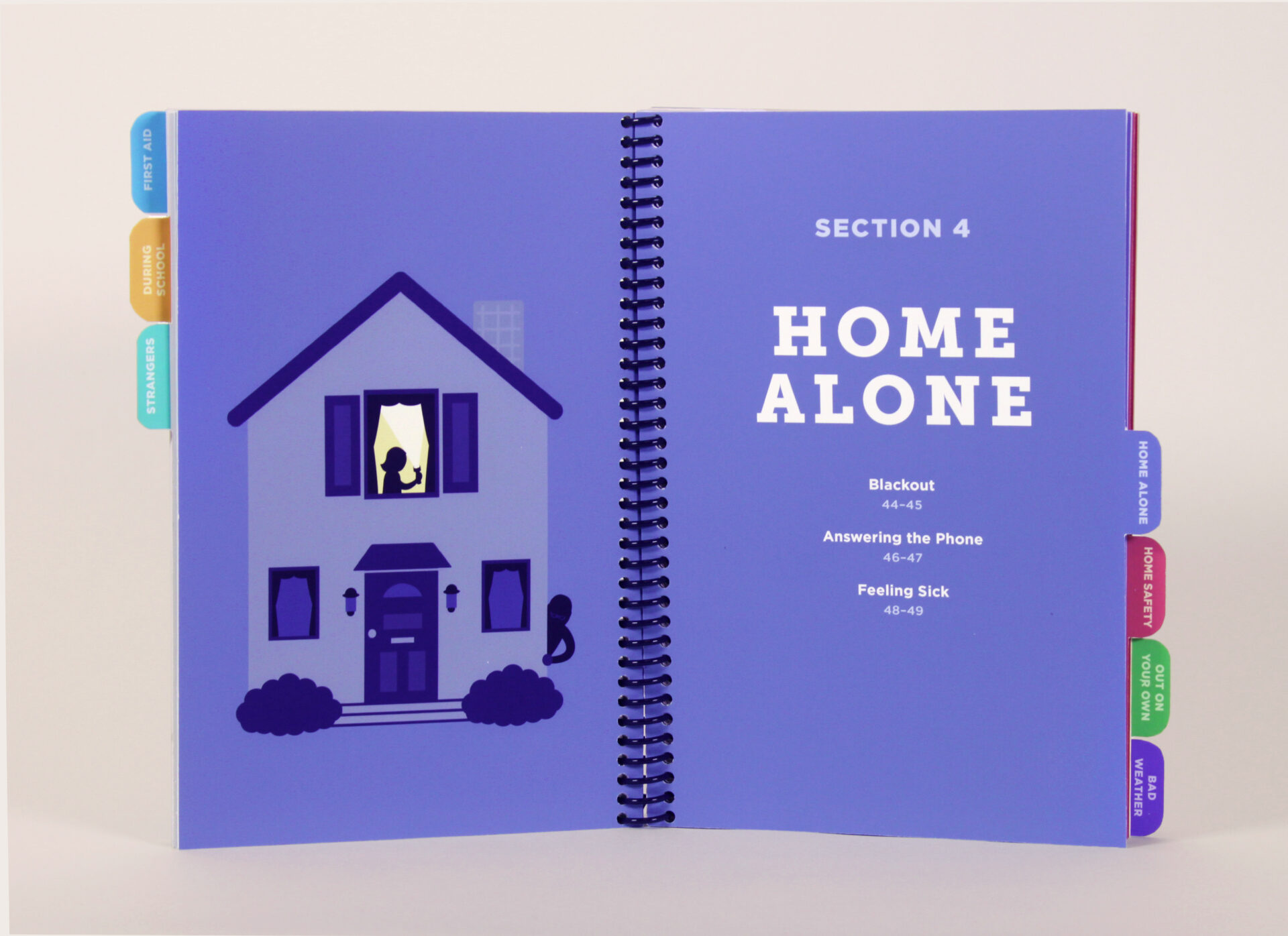 What Would You Do Children's Guidebook - Section 4: Home Alone tab