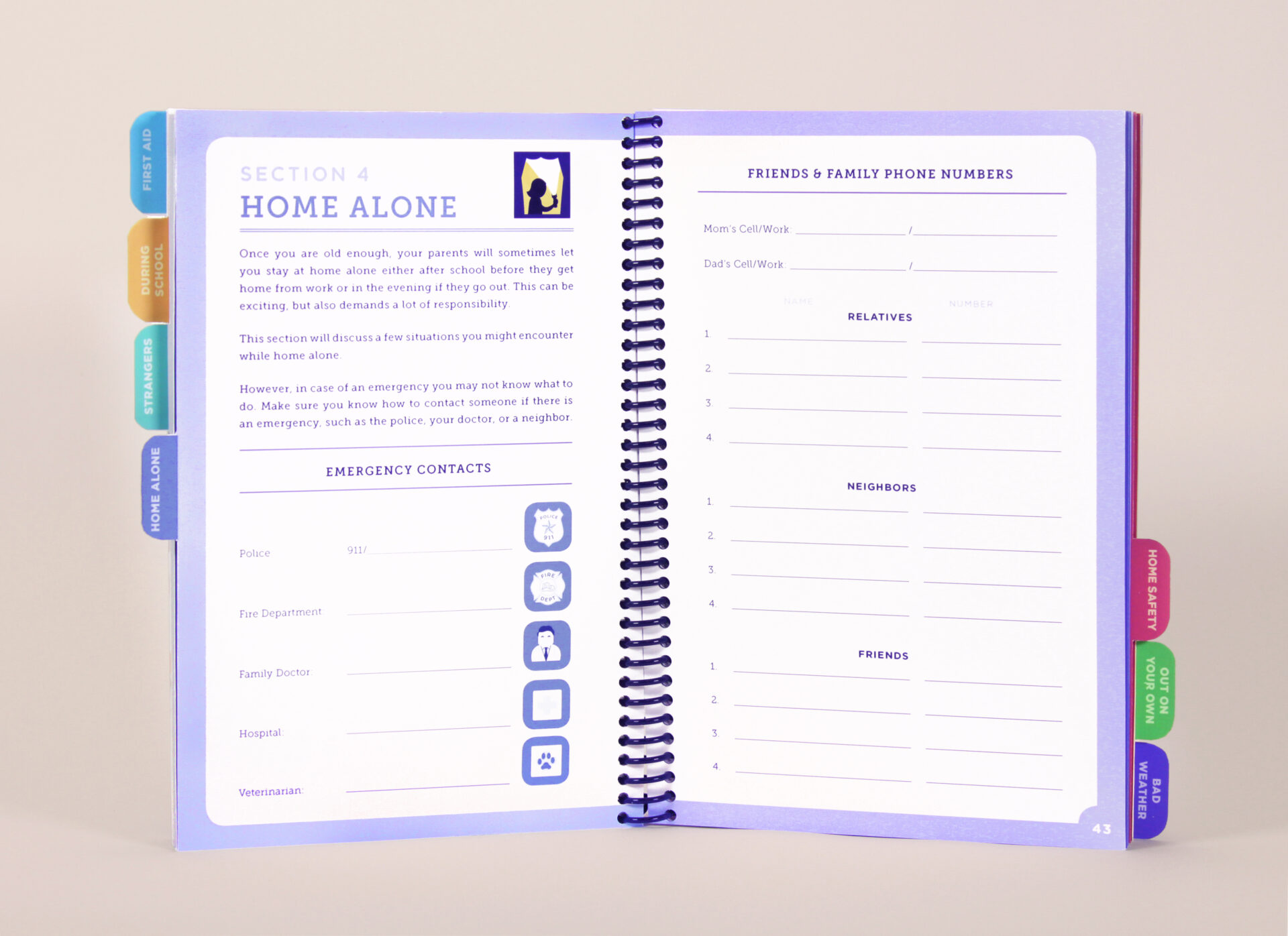 What Would You Do Children's Guidebook - Section 4: Home Alone spread 1 intro