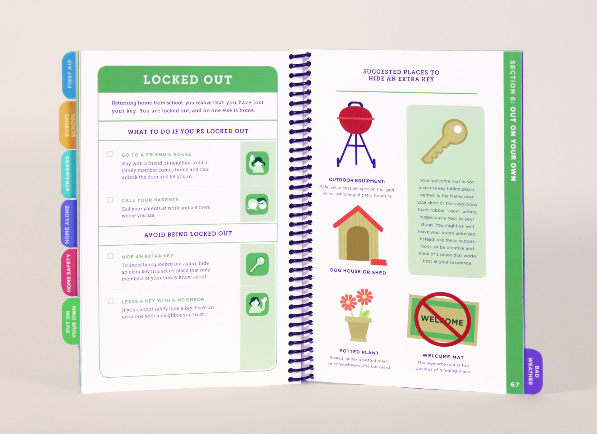 What Would You Do Children's Guidebook - Section 6: Out on Your Own spread 2