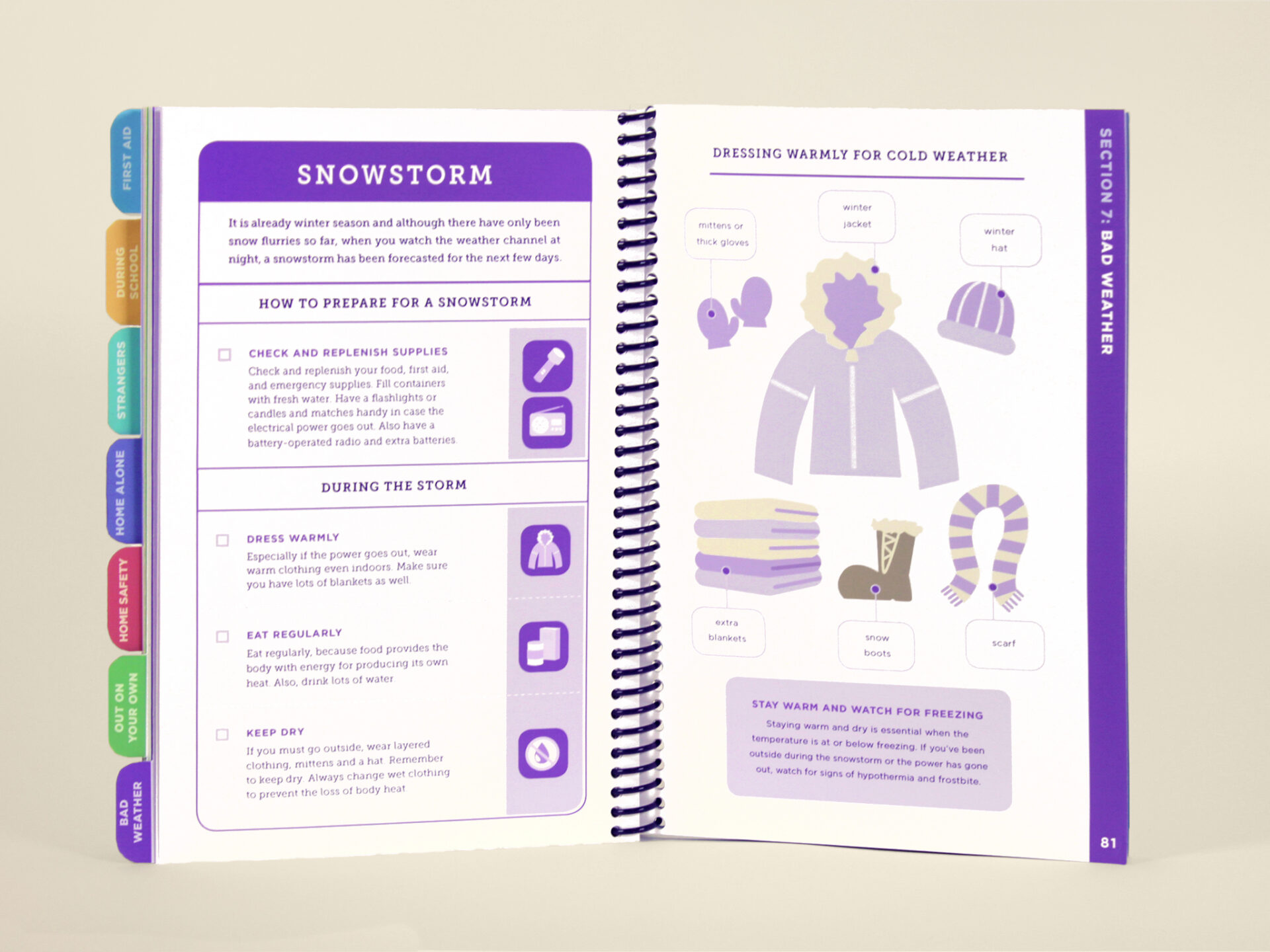 What Would You Do Children's Guidebook - Section 7: Bad Weather spread 4