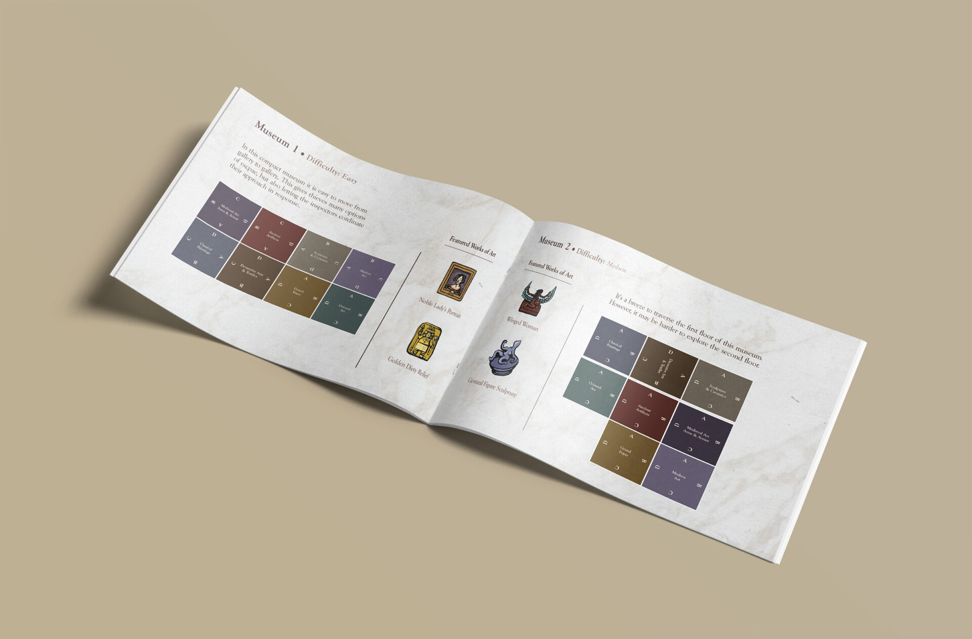 Haywire Heist boardgame museum guide instrustion booklet interior 1